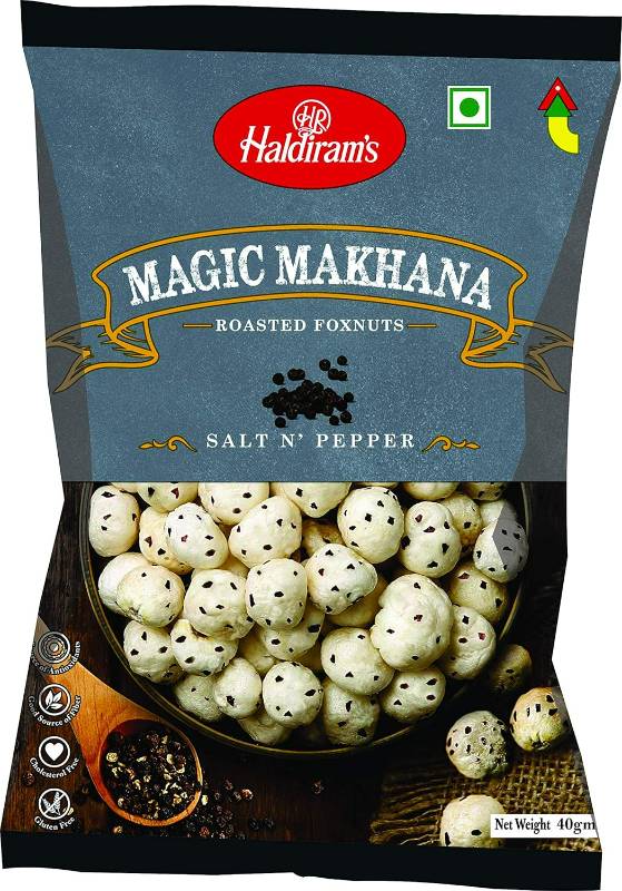 Haldirams Roasted Foxnuts Salt and Pepper 30G