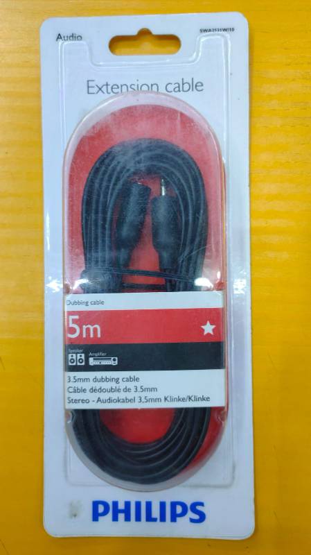 Philips 5M 3.5mm Aux Cable