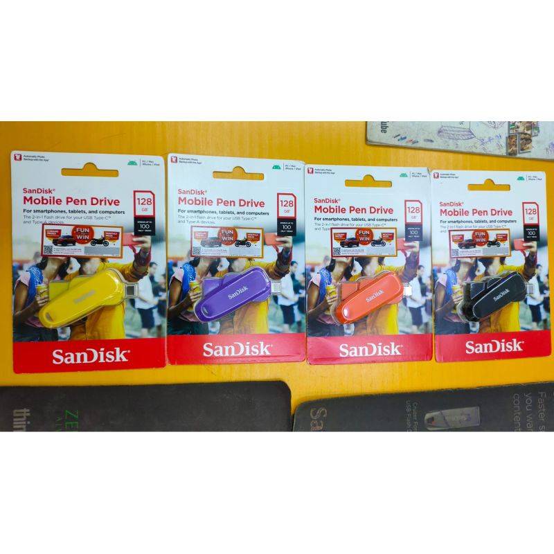 SanDisk 128GB Type C OTG Mobile Pendrive