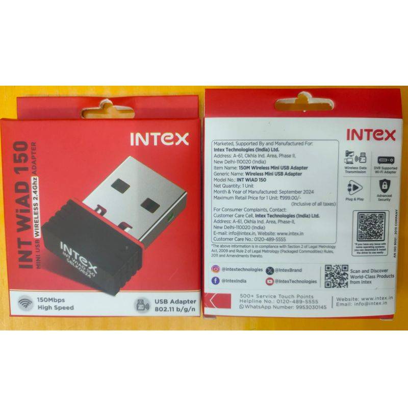 INTEX Wifi Reciever DVR Support