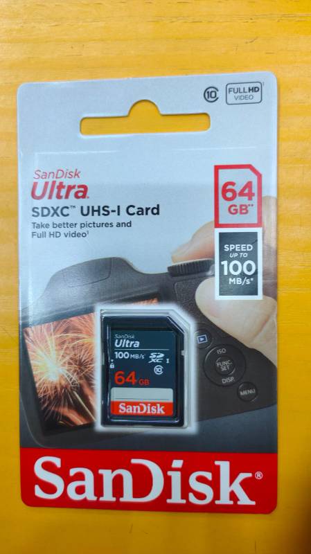 SanDisk Ultra 64GB SDXC UHS-I 100MB/S Camera SD Card