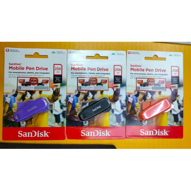 SanDisk 256GB Type C OTG Mobile Pendrive