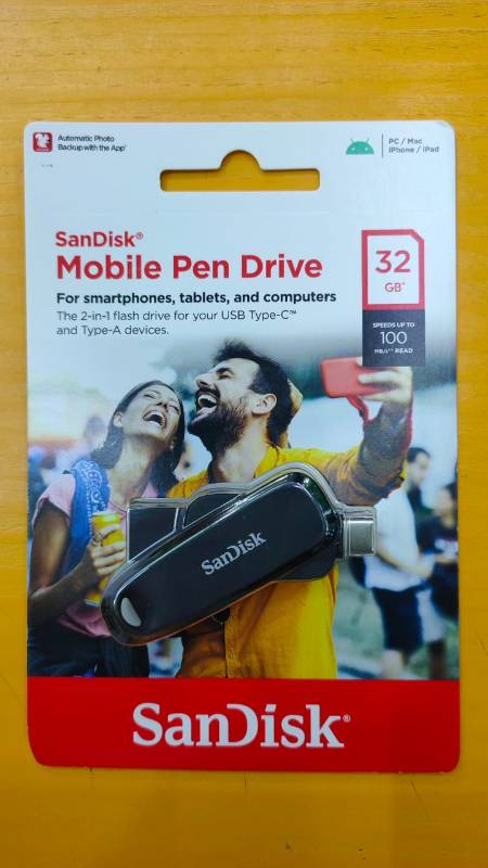 SanDisk 32GB Type C OTG Mobile Pendrive