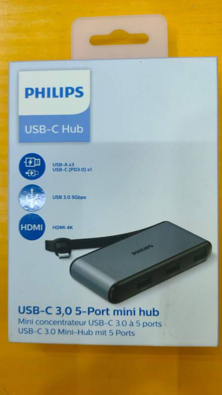Philips USB Type C 3.0, 5 Ports HUB