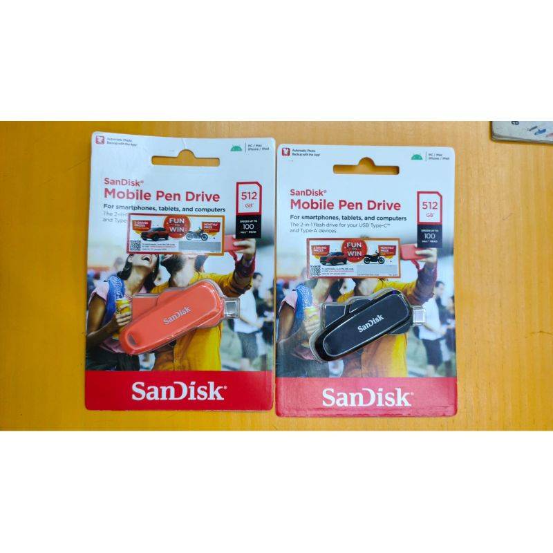 SanDisk 512GB Type C OTG Mobile Pendrive