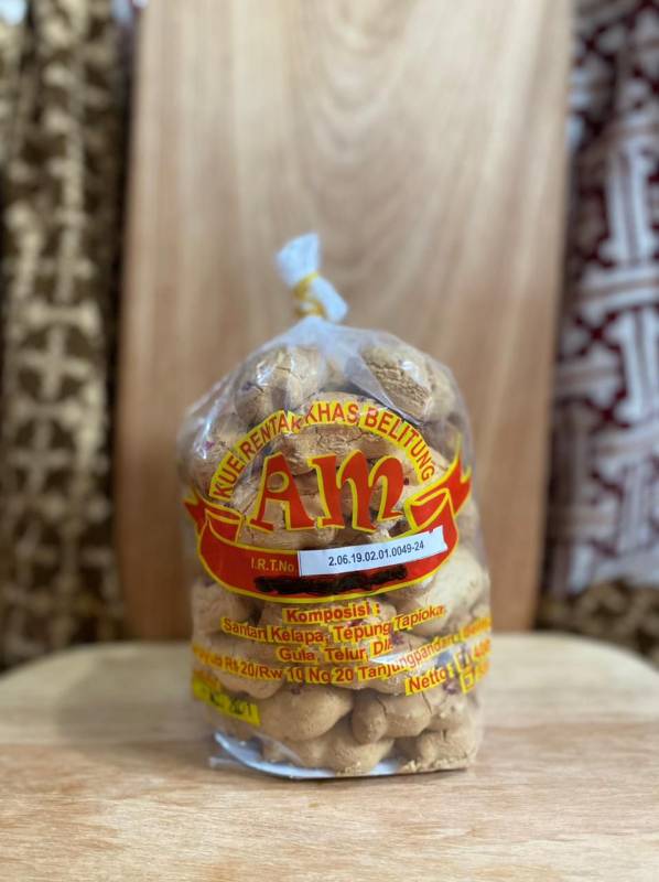 KUE RENTAK SAGU KHAS BELITONG