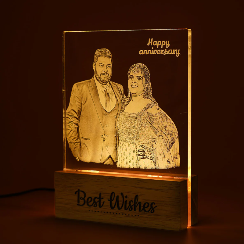 Customized Photo Engraved Night Lamp