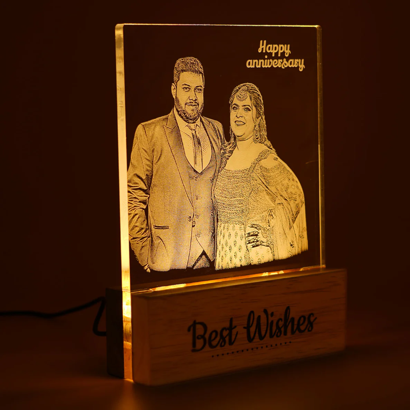 Customized Photo Engraved Night Lamp