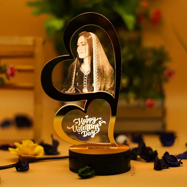 Dual Heart 3D Lamp Valentine's Day Special