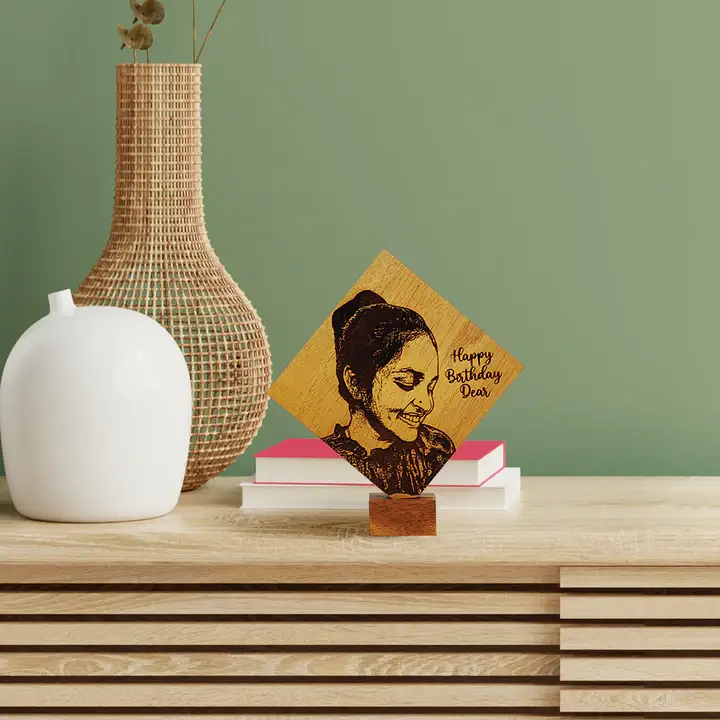 Personalized Photo Carved Wooden Plaque