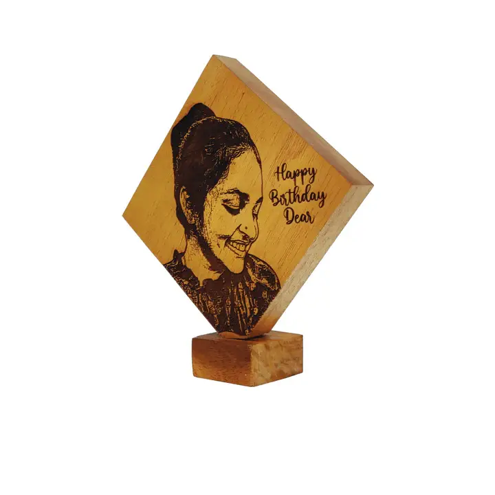 Personalized Photo Carved Wooden Plaque