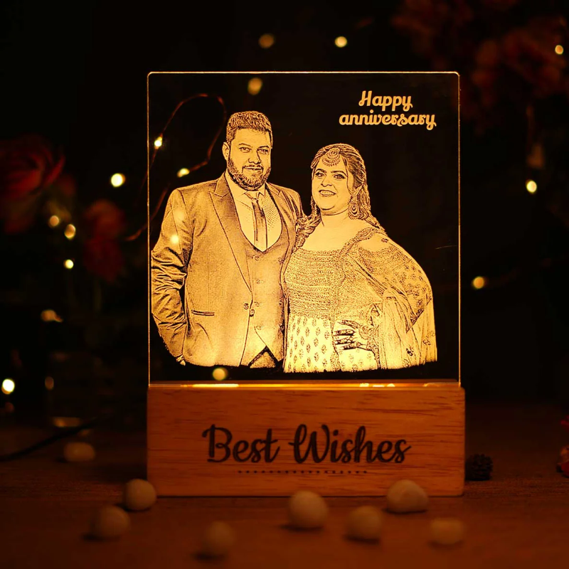 Customized Photo Engraved Night Lamp