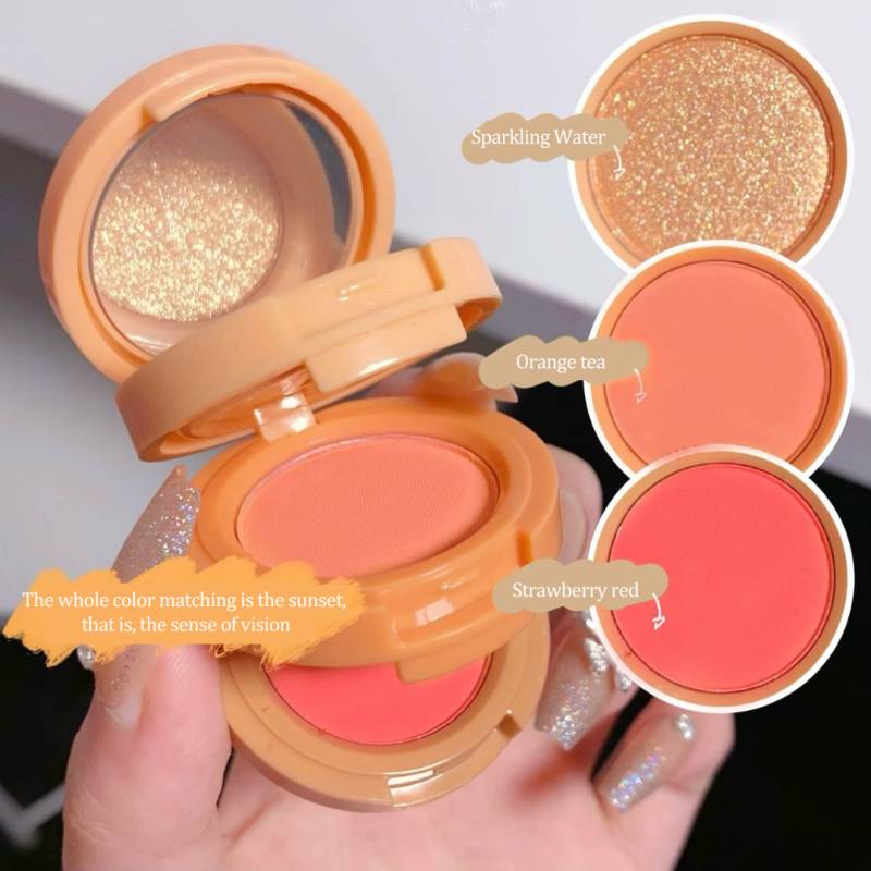 3 In 1 Hudamoji Blusher & Highlighter