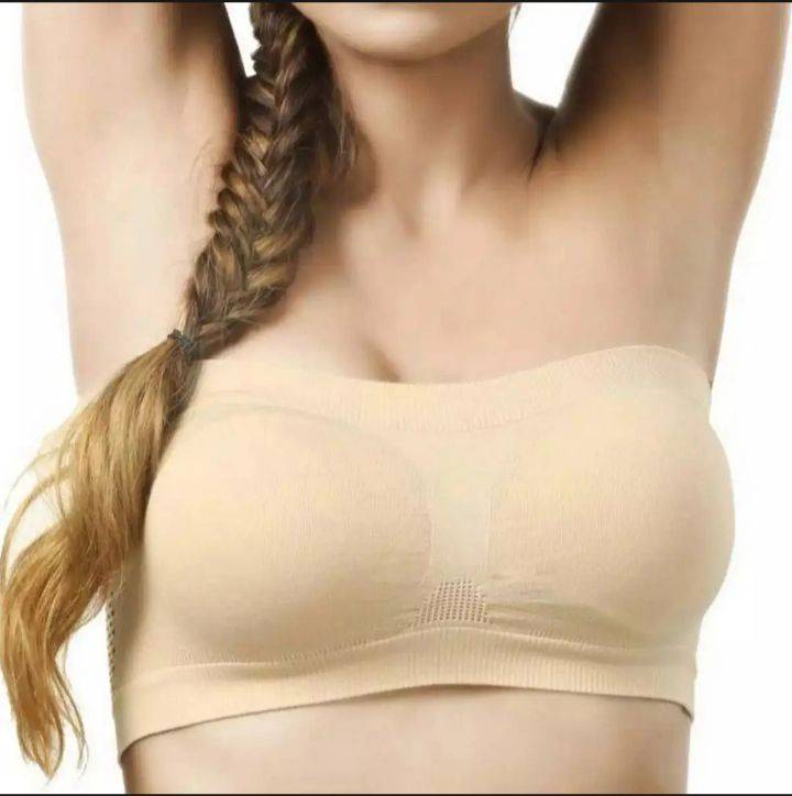 Strapless Bras for Women Comfy Non Padded Bra for Girls in Black  and Skin | Women Glow