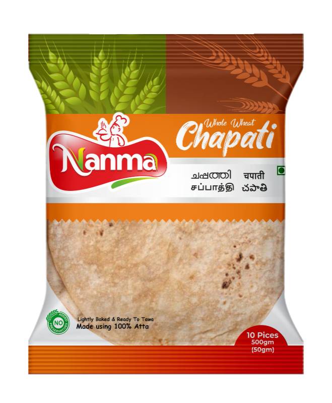 Nanma Fresh Whole wheat Chapati | NAN003