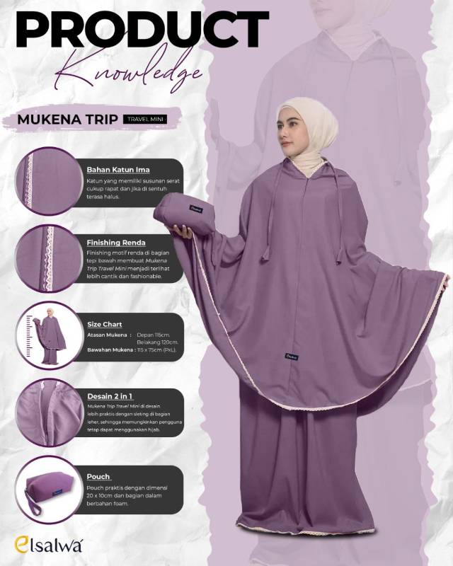 Mukena Trip Travel Mini 2in1