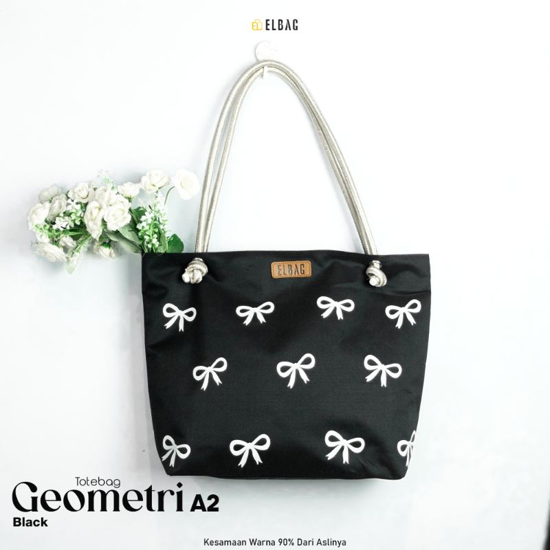 GEOMETRI TOTEBAG A2 (Black)