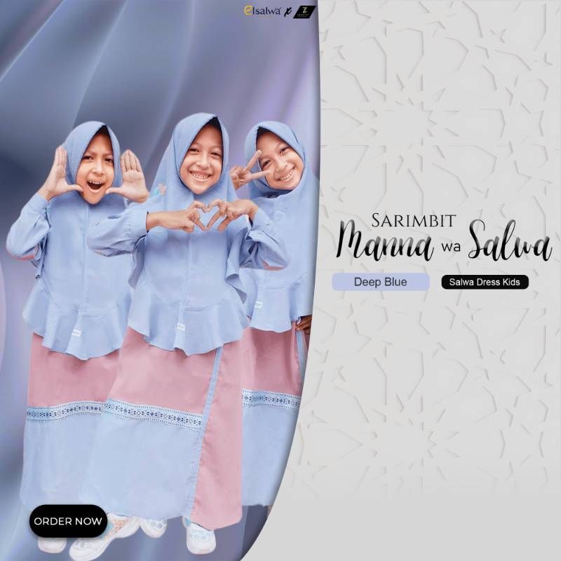 Dress kids Manna Wa Salwa (1 SET) Deep Blue