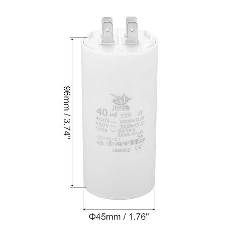 Capacitor plastico  Bomba de agua 40 µF 400v
