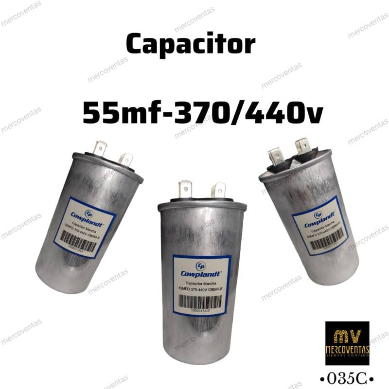 Capacitor de marcha 55mf 370/450v