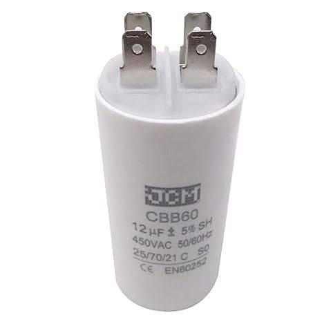 Capacitor plastico Bomba de agua 12 µF 400v