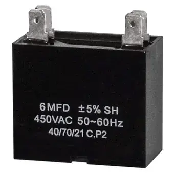 Capacitor de 6 mf 450v cuadrado
