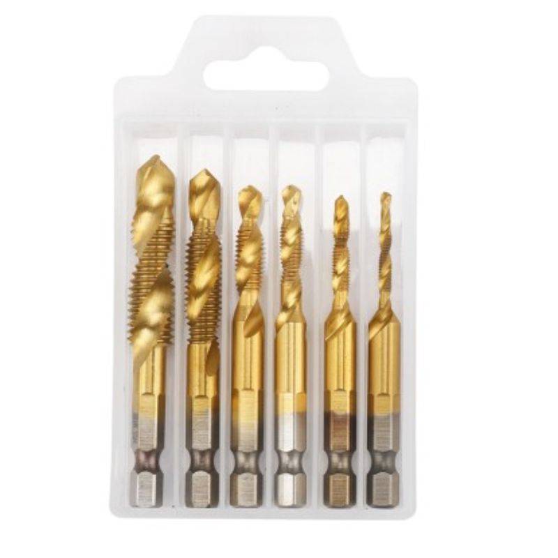 Juego de Brocas Macho 6 piezas HSS Hoteche (M3 a M10)