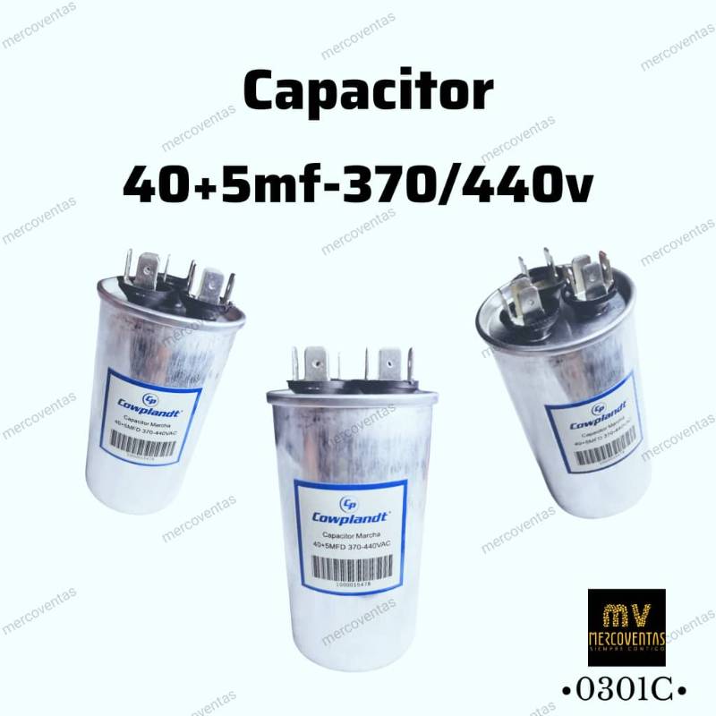 Capacitor de marcha 40+5 mf 370/440v