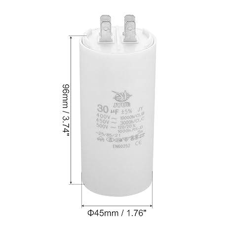 Capacitor plastico  Bomba de agua 30 µF 400v
