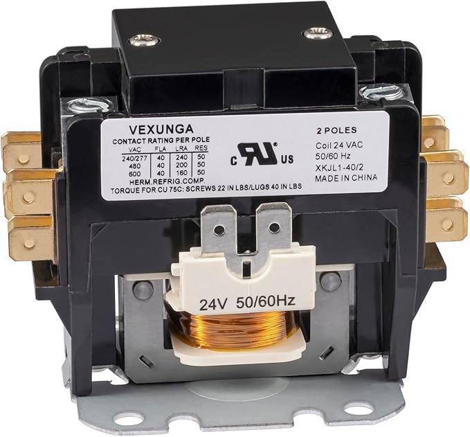 Contactor Magnético 2 polos 24v 40a