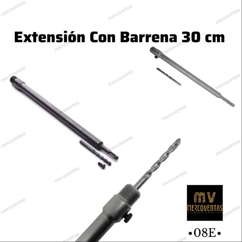 Extensión con Barrena 30 cm de Largo