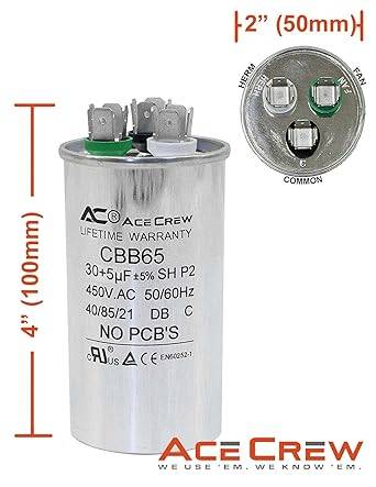 Capacitor de marcha 30+5 mf 370/440v