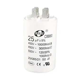 Capacitor plastico Bomba de agua 25 µF 400v