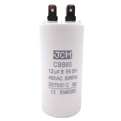 Capacitor plastico Bomba de agua 12 µF 400v