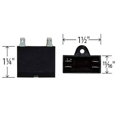 Capacitor de 2 mf 450v cuadrado
