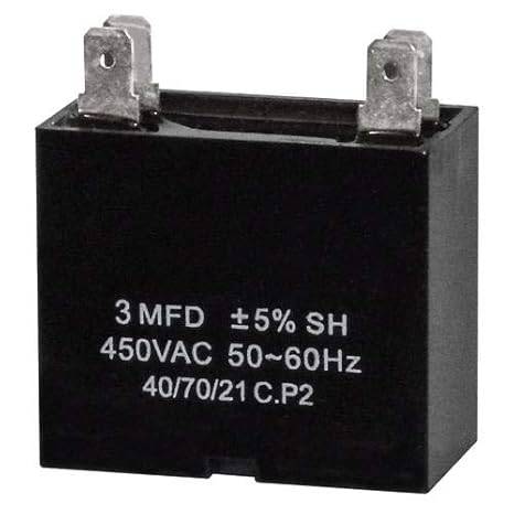 Capacitor de 3 mf 450v cuadrado