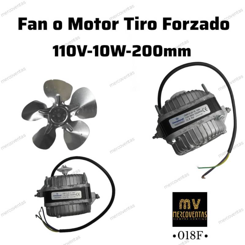 Fan o Motor Tiro Forzado 110v 10w 200mm