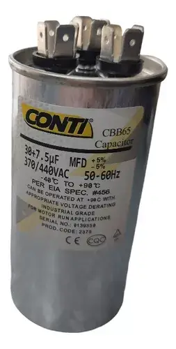 Capacitor de marcha 30+7,5 mf 440-450v