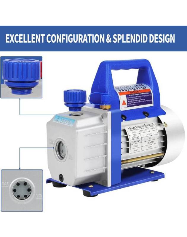 Bomba de vacio 1 etapa 3,5cfm 110V GYZJ