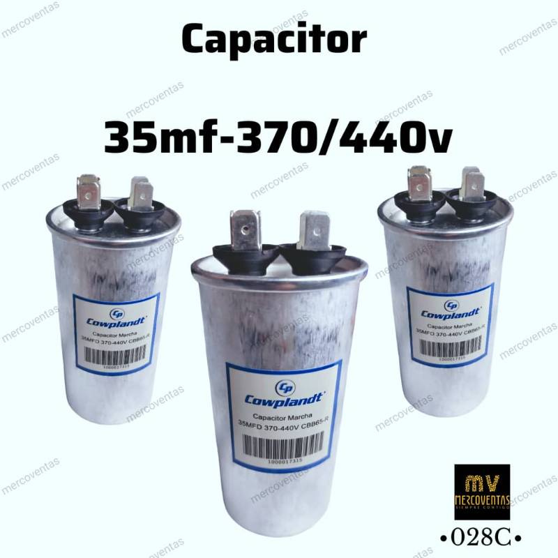 Capacitor de marcha 35 mf 370/440v