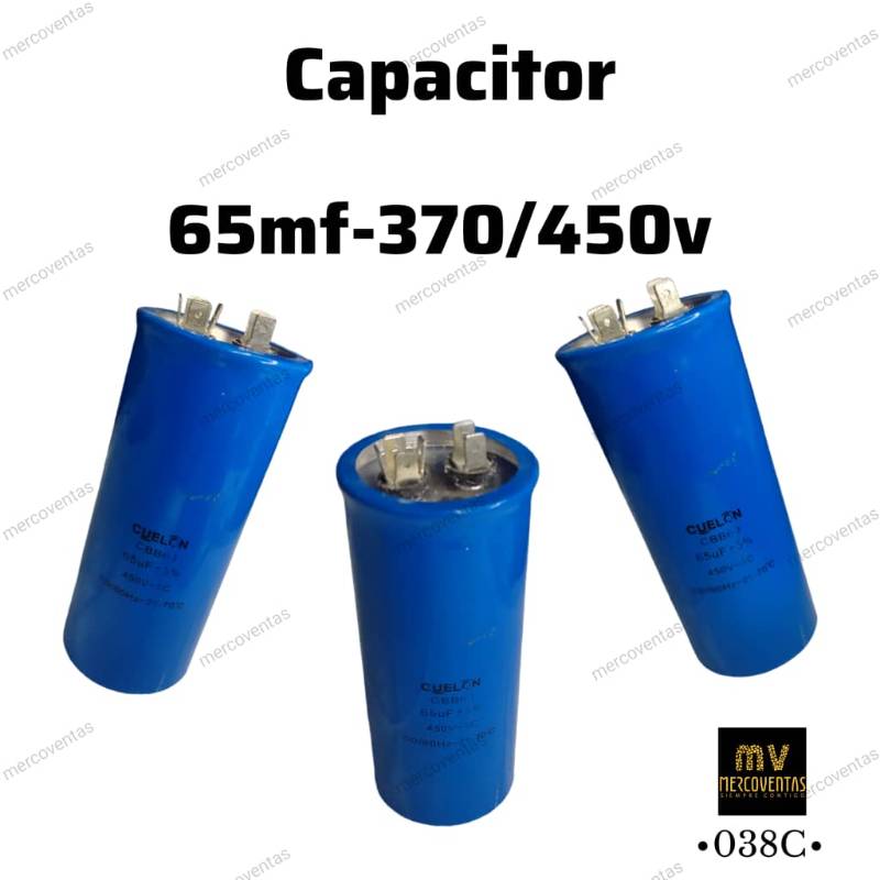Capacitor de marcha 65 mf 450v 370/450v
