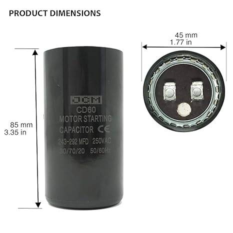 Capacitor de Arranque 243-292 mf 220v