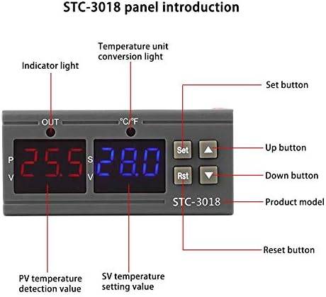 Controlador de Tempreratura Dual STC-3018 Digital 110-220v 1 sensor