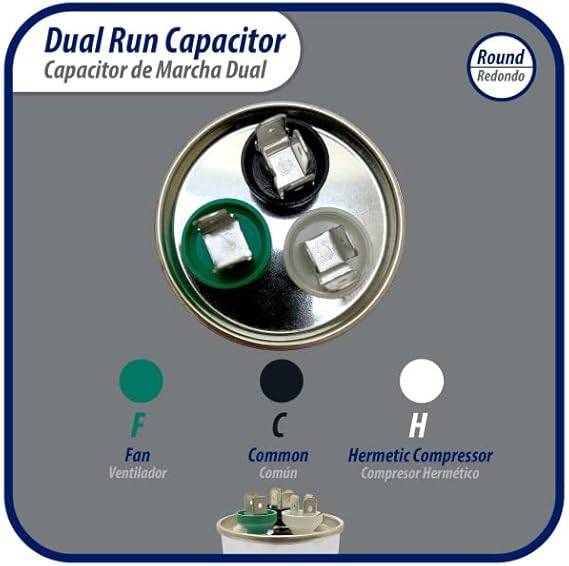 Capacitor de marcha 20+5 mf 450v