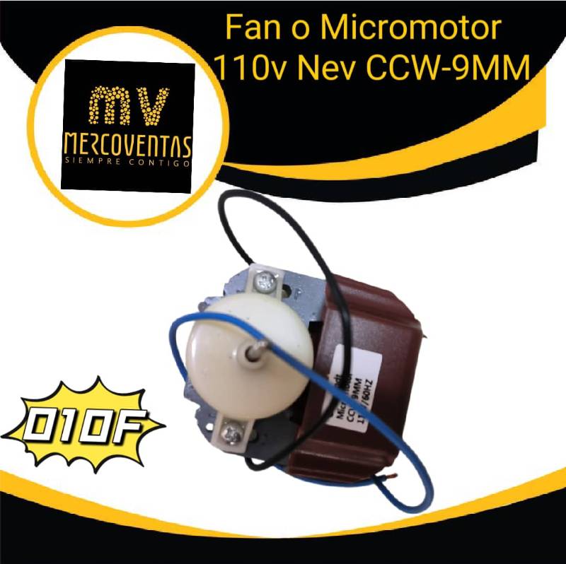 Fan o Micromotor 110v Nev CCW-9MM carmelita 2 cables (C-20407)