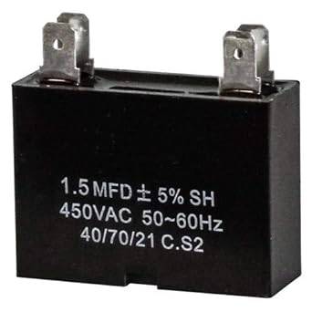 Capacitor de 1,5 mf 450v cuadrado