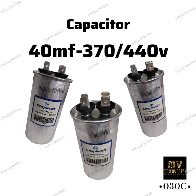 Capacitor de marcha 40 mf 370/440v