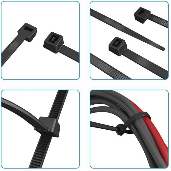 Bridas/Tirrap 4,8 x 200 mm (100 pcs)
