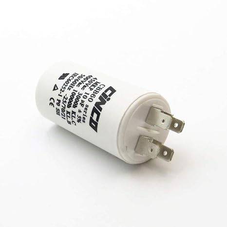 Capacitor plastico Bomba de agua 10 µF 400v