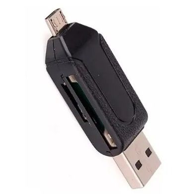 Lector de Memorias OTG Lee SD y MicroSD a USB a MicroUSB
